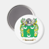 McManus-Wappen (Familienwappen) Magnet (Vorderseite/Rückseite)