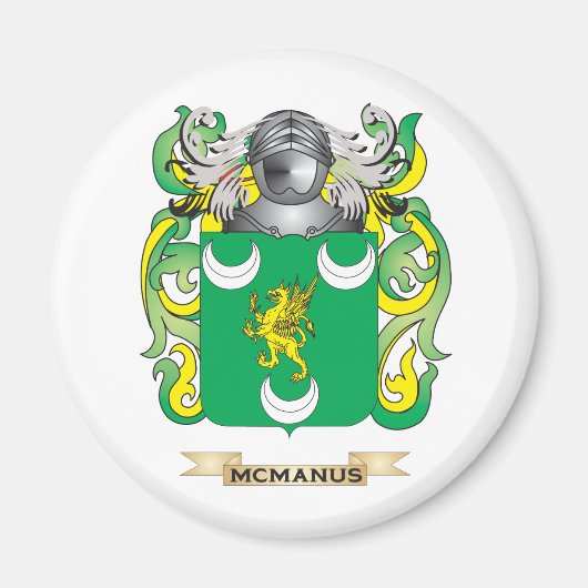 McManus-Wappen (Familienwappen) Magnet (Vorne)