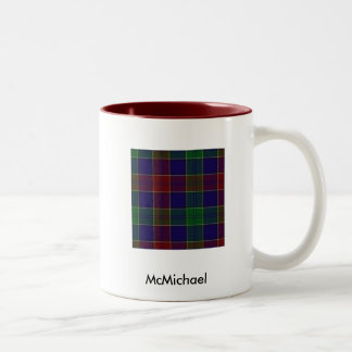 McMichael Tartan u. Wappen-Tasse Zweifarbige Tasse