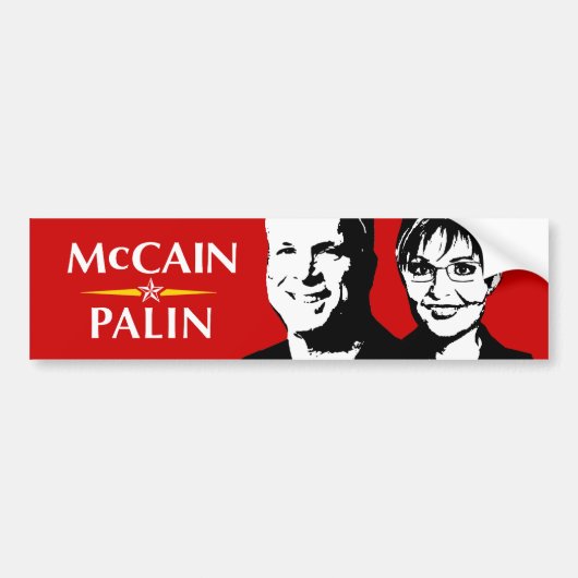 MCMILF, MCCAIN PALIN 2008 AUTOAUFKLEBER (Vorne)