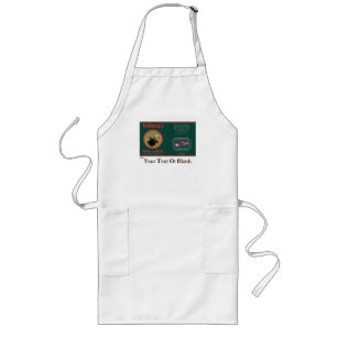 McMotek-Etikett für Elch und Bohnen Lange Schürze