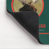 McMotek-Etikett für Elch und Bohnen Mousepad (Ecke)