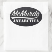 McMurdo, Antarktis-Aufkleber Ovaler Aufkleber (Tasche)