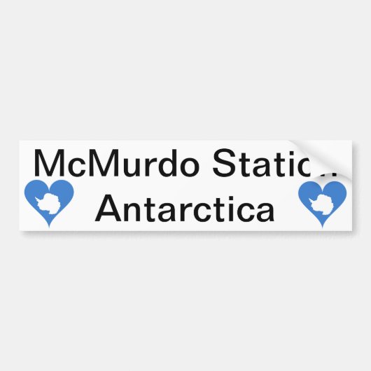 McMurdo Station Antarktis Autoaufkleber (Vorne)