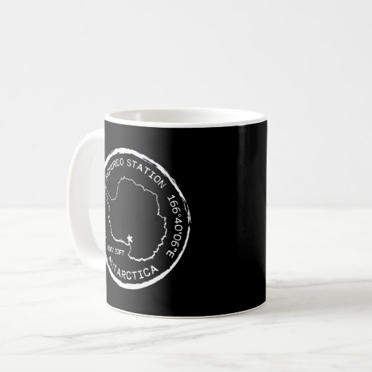 Mcmurdo Station Passport Briefmarke Antarktis Kaffeetasse (Vorderseite Links)