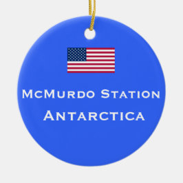 McMurdo Stations-Weihnachtsverzierung Keramikornament