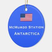 McMurdo Stations-Weihnachtsverzierung Keramikornament (Links)