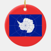 McMurdo Stations-Weihnachtsverzierung Keramikornament (Hinten)