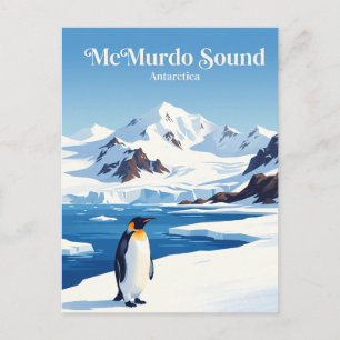 McMurdo-Sund Antarktika Postkarte