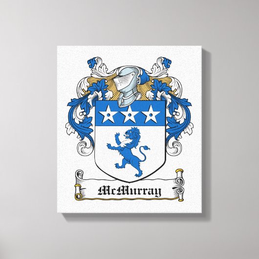 McMurray-Familienwappen Leinwanddruck (Vorderseite)
