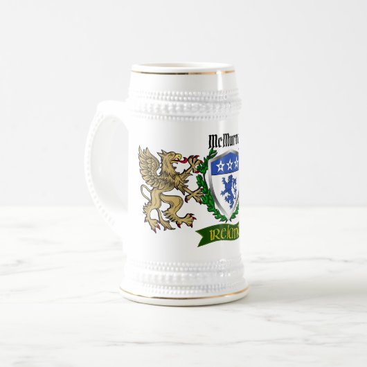 McMurray Irish Shield Bierglas (Vorderseite Links)