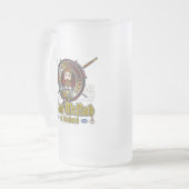 McNab Clan Abzeichen Mattglas Bierglas (Vorderseite Links)