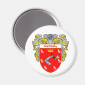 McNally Coat of Arms (mantled) Magnet (Vorderseite/Rückseite)