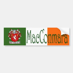 McNamara Clan Irish/English Flag Autoaufkleber