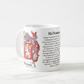 McNamara-Familien-Wappen Tasse (Vorderseite Links)
