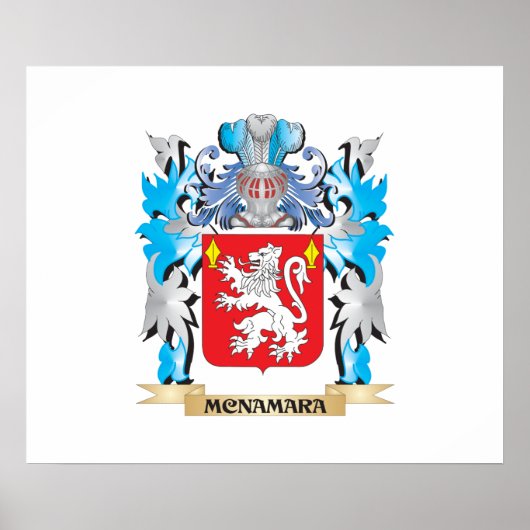 Mcnamara-Wappen - Familienwappen Poster (Vorne)