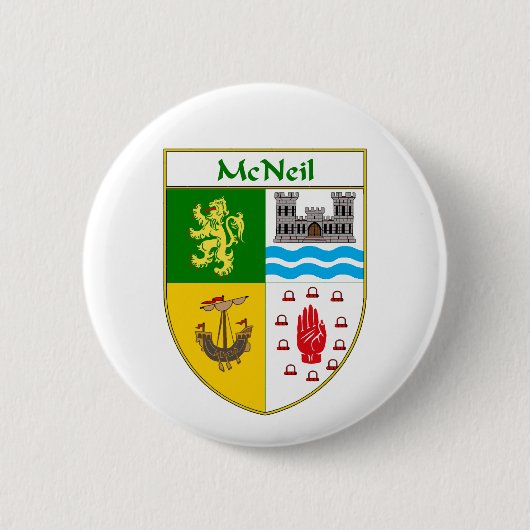 McNeil Wappen/Familienwappen Button (Vorderseite)