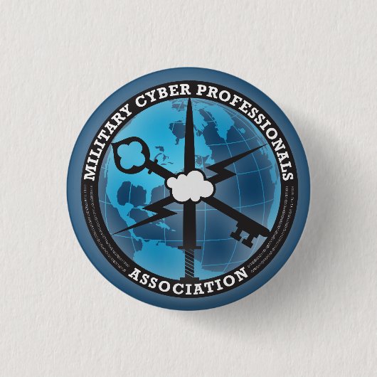 MCPA Blau-Knopf Button (Vorderseite)