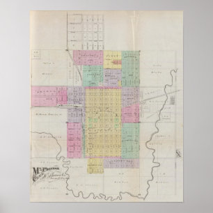 McPherson City, McPherson Landkreis, Kansas Poster