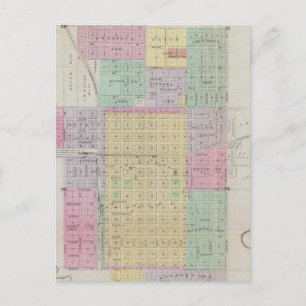 McPherson City, McPherson Landkreis, Kansas Postkarte