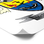 McPherson-Familienwappen-Wappen Poster (Ecke)