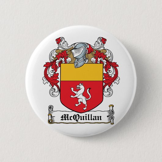 McQuillan Familienwappen Button (Vorderseite)