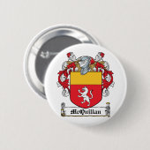 McQuillan Familienwappen Button (Vorne & Hinten)