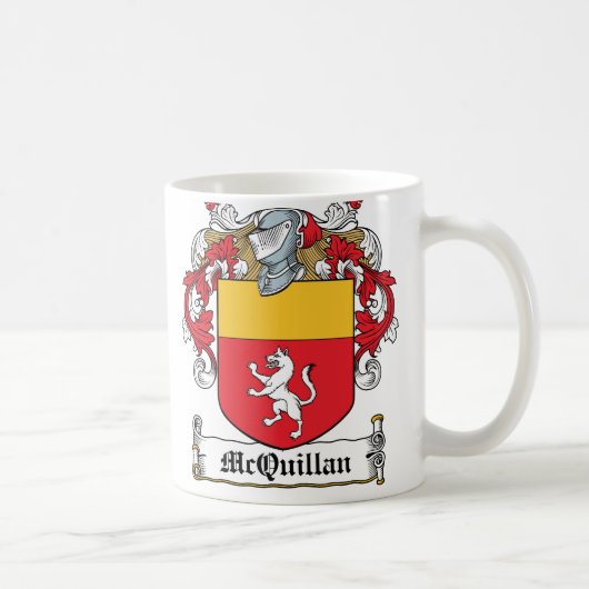 McQuillan Familienwappen Kaffeetasse (Rechts)