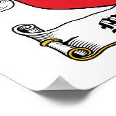 McQuillan-Familienwappen Poster (Ecke)