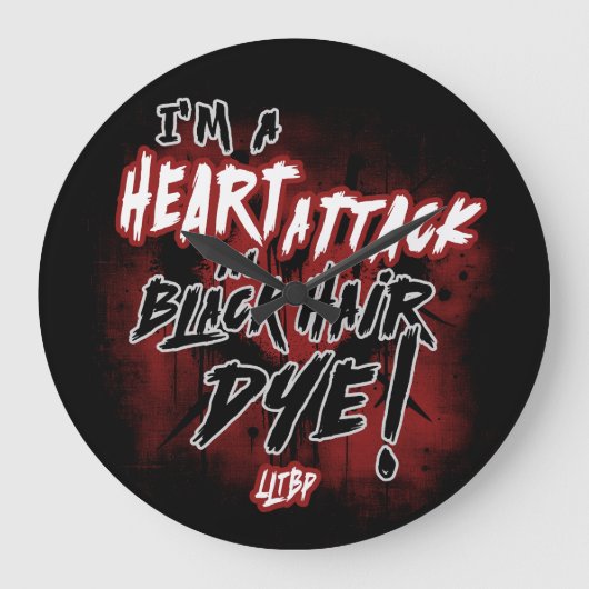 MCR HeartAttack Große Wanduhr (Vorderseite)