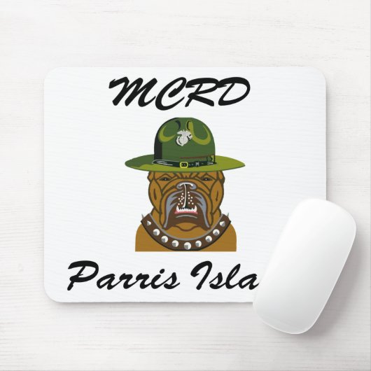MCRD Parris Insel-Teufel-Hund Mousepad (Mit Mouse)