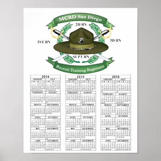 MCRD SAN DIEGO POSTER (Vorne)