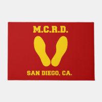 MCRD SAN DIEGO YELLOW FOOTPRINTS AUF ROT
