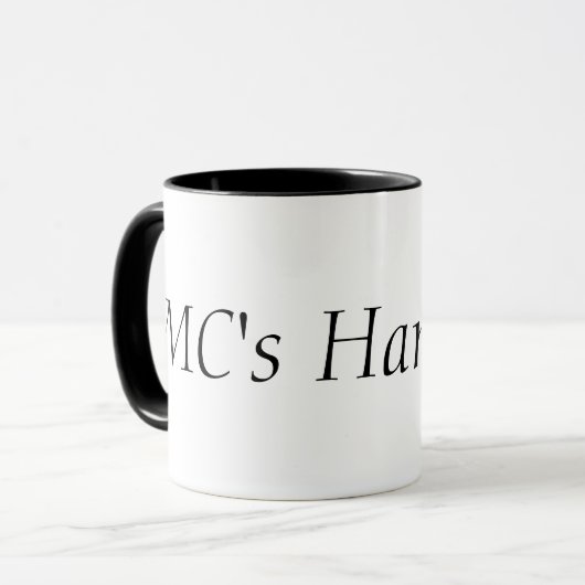 MC's Hammers Tasse (Vorderseite Links)