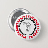 MCS Warnhinweis zu multipler chemischer Empfindlic Button (Vorne & Hinten)