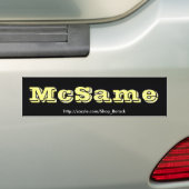 McSame McCain Autoaufkleber (Auf Auto)