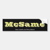 McSame McCain Autoaufkleber (Vorne)