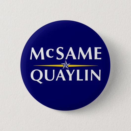 McSame-Quaylin Knopf (blau) Button (Vorderseite)