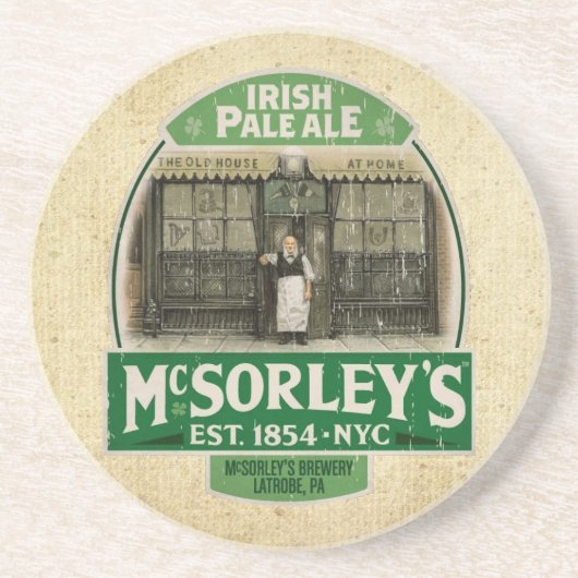 McSorleys Sandstein Untersetzer (Vorne)