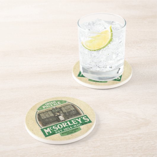 McSorleys Sandstein Untersetzer (Seite)