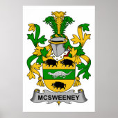 McSweeney Familienwappen Poster (Vorne)