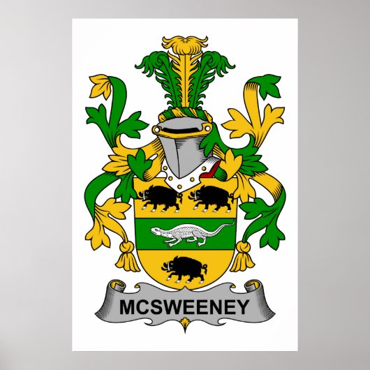 McSweeney Familienwappen Poster (Vorne)