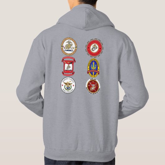 MCU ALL SCHOOLS Kapuzenpullover - Herren Hoodie (Rückseite)