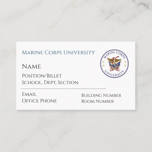 MCU-Visitenkarten Visitenkarte (Vorderseite)