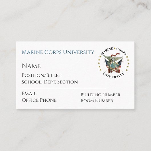 MCU-Visitenkarten Visitenkarte (Vorderseite)