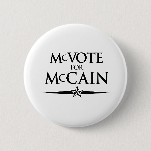 MCVOT FÜR MCCAIN BUTTON (Vorderseite)
