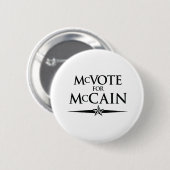 MCVOT FÜR MCCAIN BUTTON (Vorne & Hinten)
