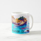 McWAY FALLS ~ BIG SUR  CA Mug Kaffeetasse (VorderseiteRechts)