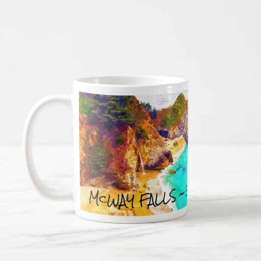 McWAY FALLS ~ BIG SUR CA Tasse (Links)