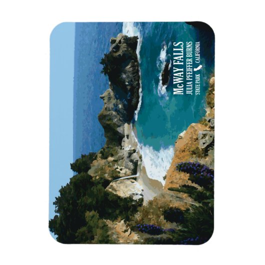 McWay Falls - Big Sur Magnet (Vertikal)